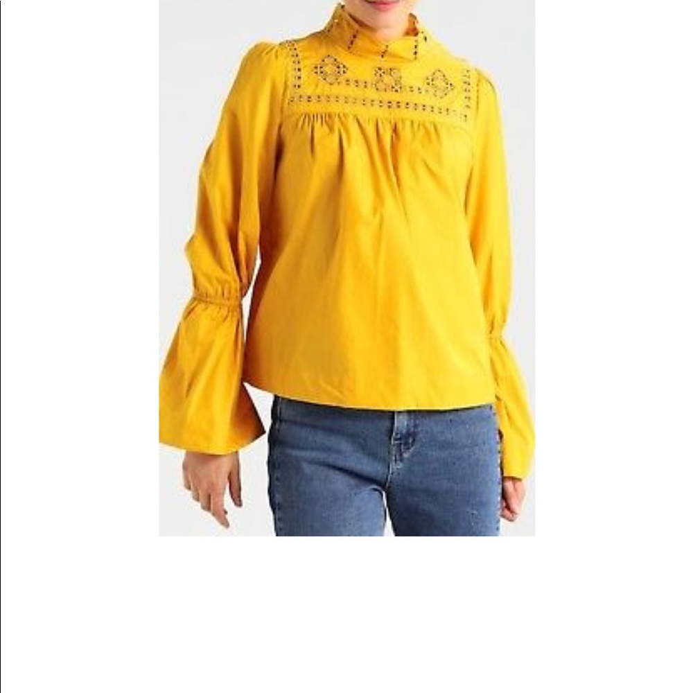 Free people mustard blouse - Picture 5 of 8